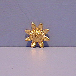 Small Gilt Metal Sunflower