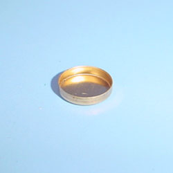 7mm Brass Round Straight Wall Setting.