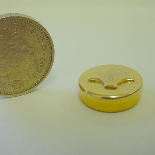 Decorated Round Tin With Removable Lid