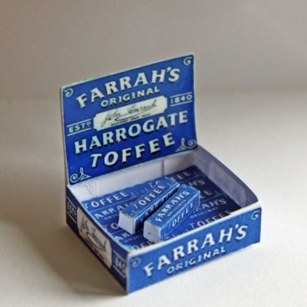 1/12th Scale Counter Display Box Of Harrogate Toffees