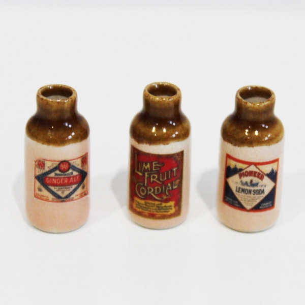 Stoneware Advertising Bottles