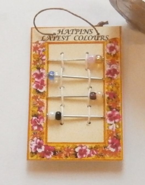 Hatpins - Hanging Shop Card