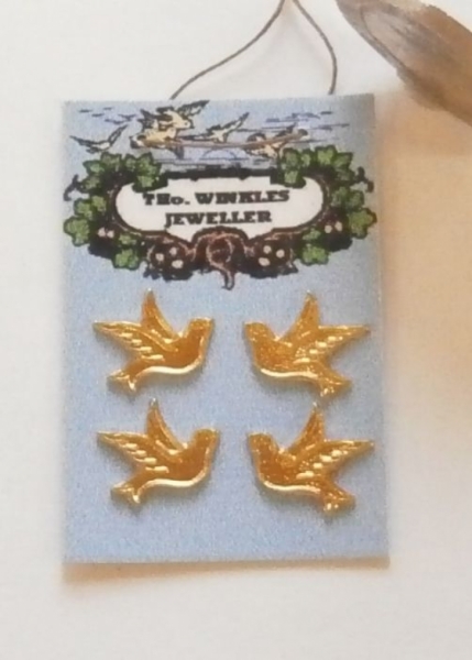 Bird Brooch - Hanging Shop Card