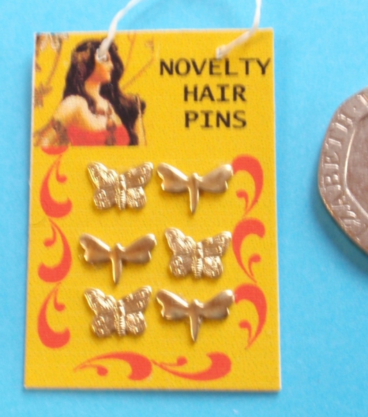 Novelty Hair Pins - Hanging Shop Card