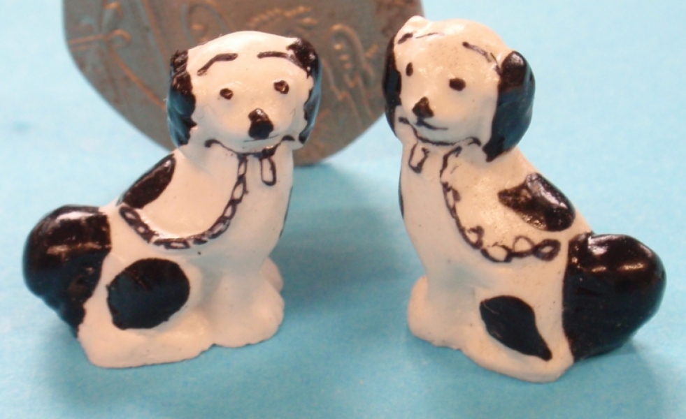 Pair of Staffordshire Mantelpiece Dogs