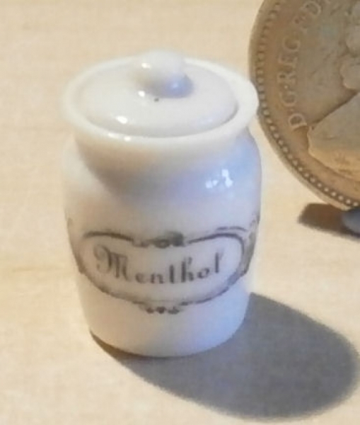 Menthol Chemist Display Jar