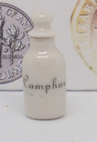 Camphor Flask in White China