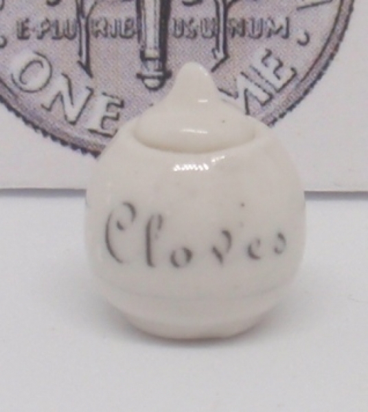 Clove Pot - White China