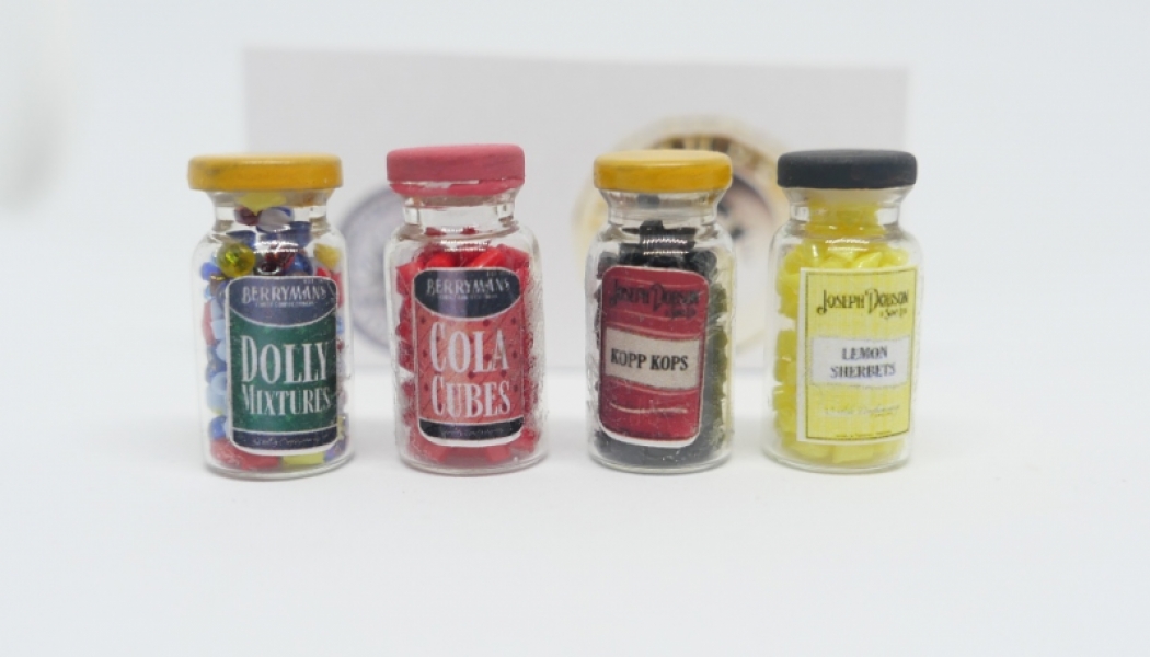 1/24th Sweet shop jar - Set of 4 Jars