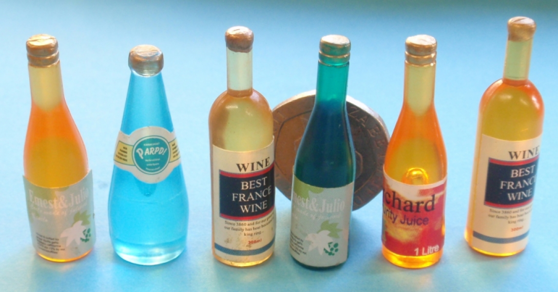 Set of 6 Large Bottles