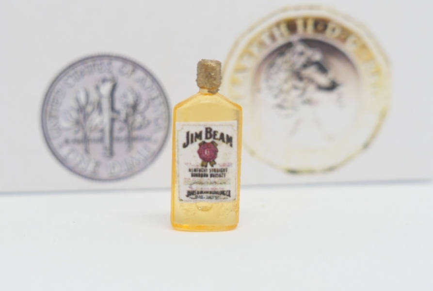 Kentucky bourbon Bottle - Jim Beam 1/24th Scale