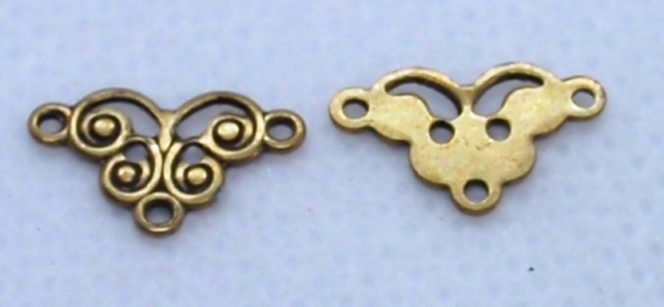 Ornate Brass V Connector