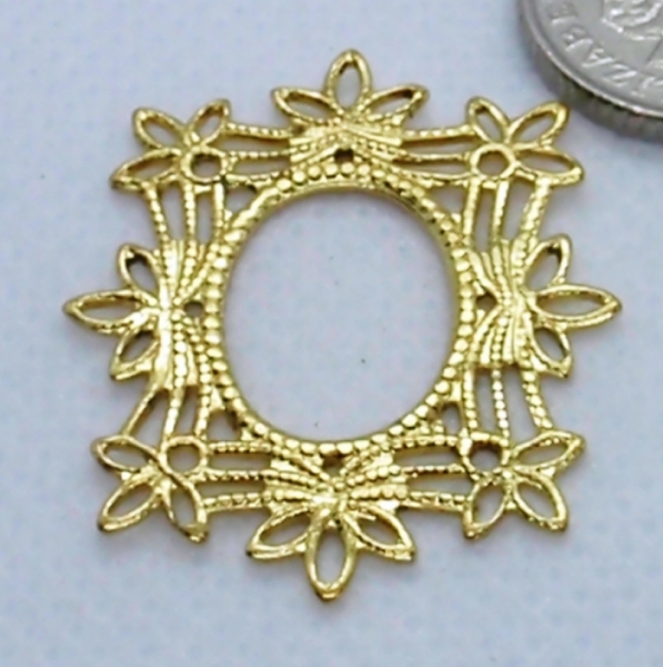 Filigree Gold Frame Shape