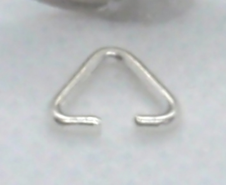 Triangular Clamp Silver Plate