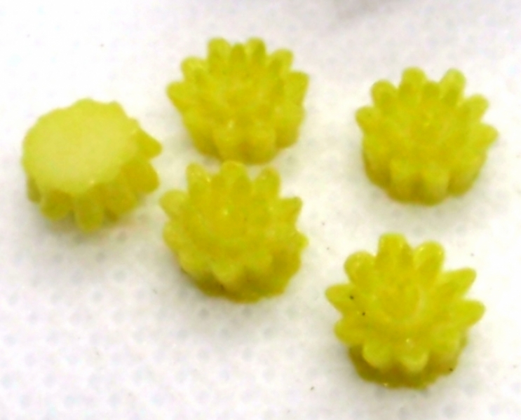 Yellow Flower Fittings x 4