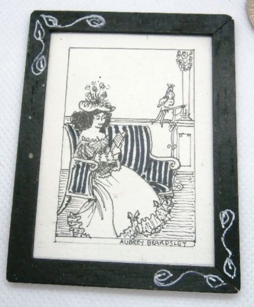 Aubrey Beardsley Book Cover - Pen Sketch