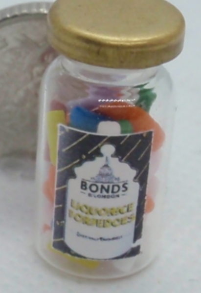 Sweet Shop Jar of  Liquorice Comforts