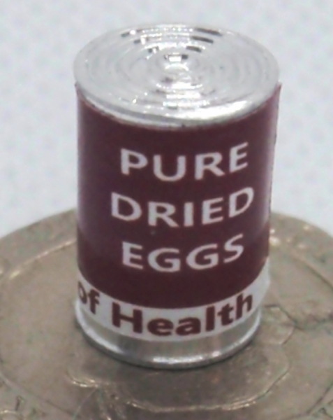 Pure Dried Egg  - Ministry of Health  War Time Tin