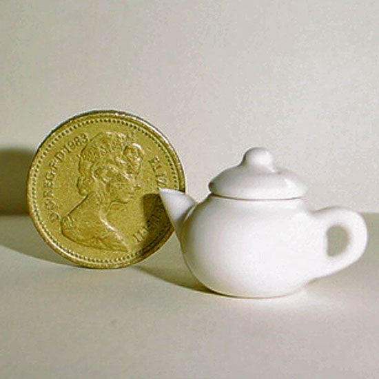 White China Teapot