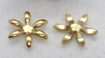 Gold Flower Setting - 8mm dia