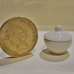 China Bowl And Lid  - White 18mm