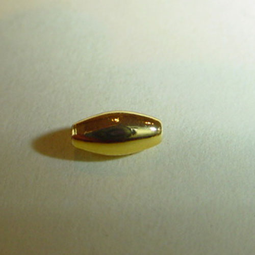 Gold Colour Oval Bead