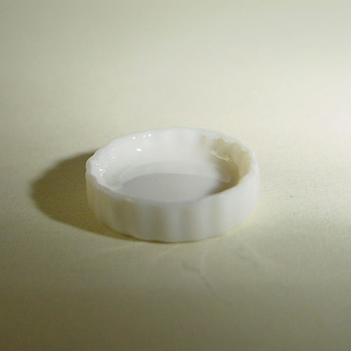 1/24th Medium China Flan Dish White 12mm