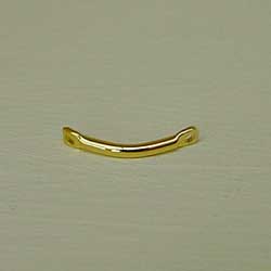 Gold Plated Curved Link Bead.