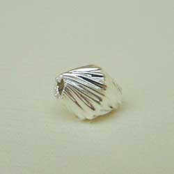 Gold Plate Flutted Bead