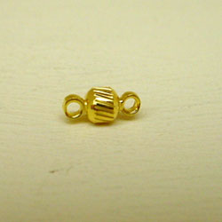 Gold Plate Link Bead