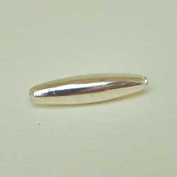 Silver Plated Large Oval Bead