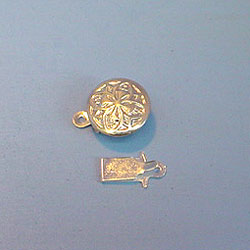 Round Clasp Silver Plate