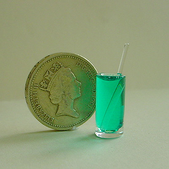 Cocktail Glass With Glass Stirrer