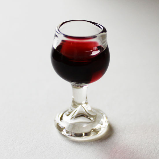 Large Red Wine Glass Filled