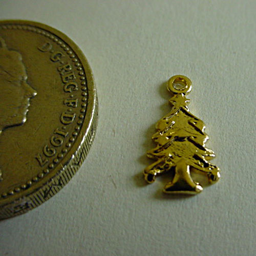 Tiny Gold Plated Christmas Tree