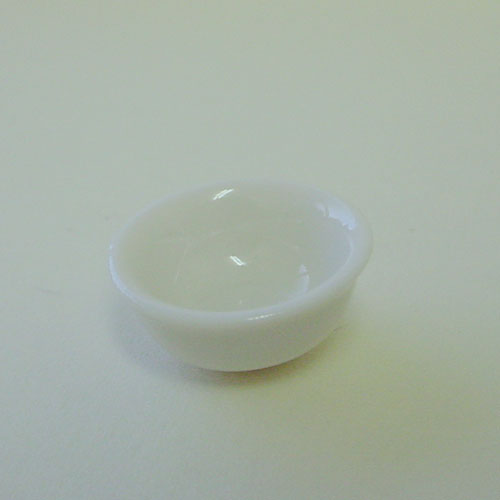 1/24th Scale White China Bowl