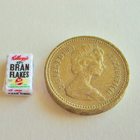 1/24th scale Bran Flakes Packet