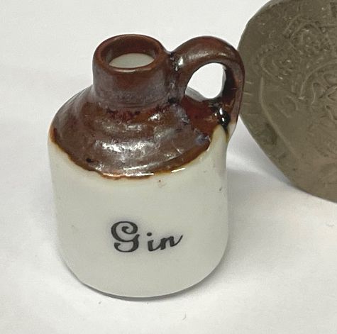 Brown Semi Glazed Gin Flagon