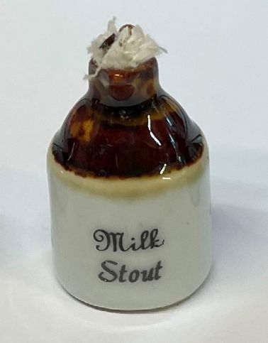 Semi Glazed Large China Jug of Milk Stout