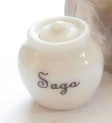 Ceramic Kitchen Storage Jar with Lid - Sago