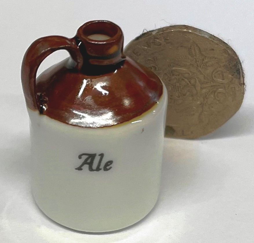 Semi Glazed  Large Ale Flagon 1/12th Scale