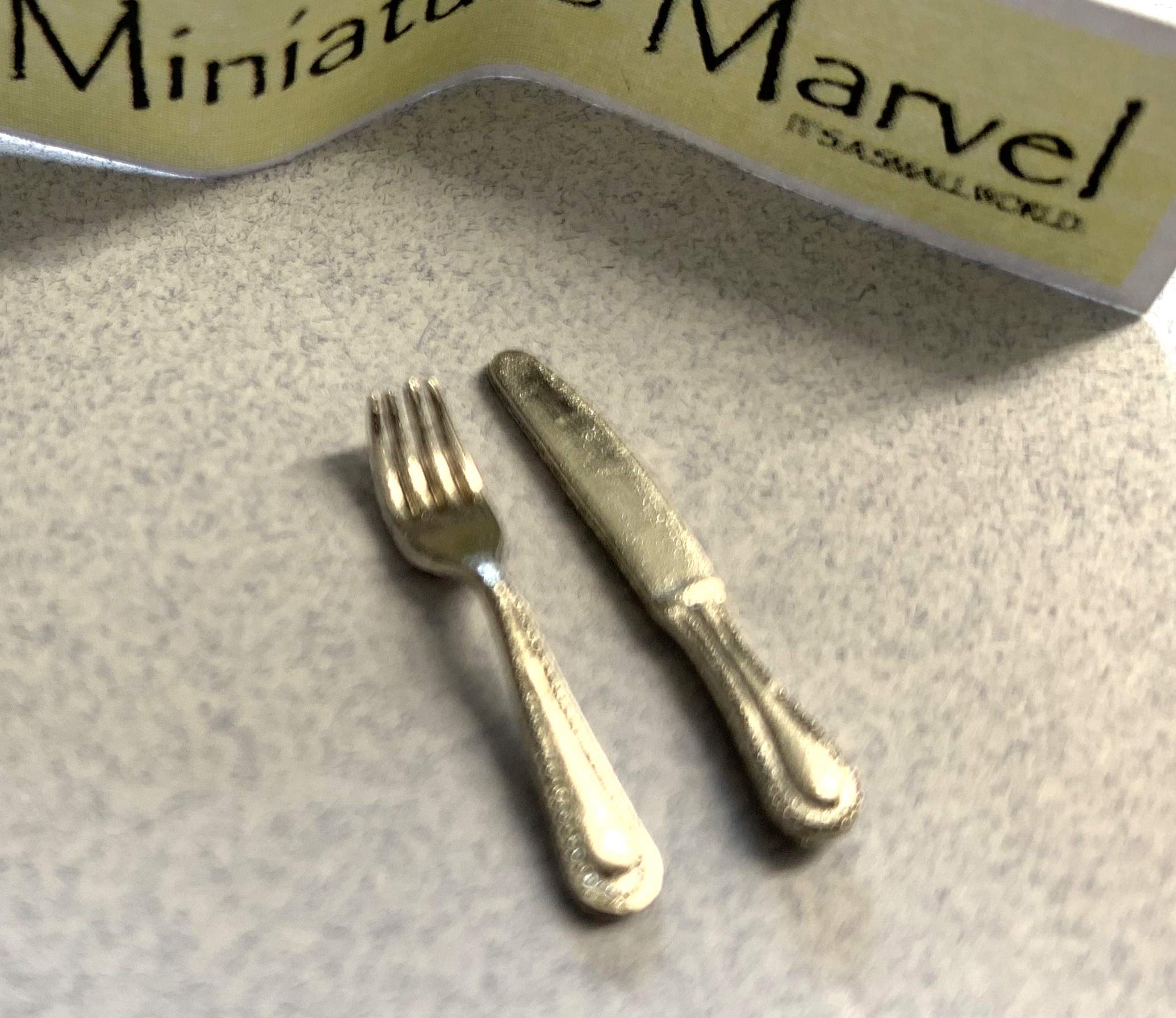 Knife & Fork silver finish