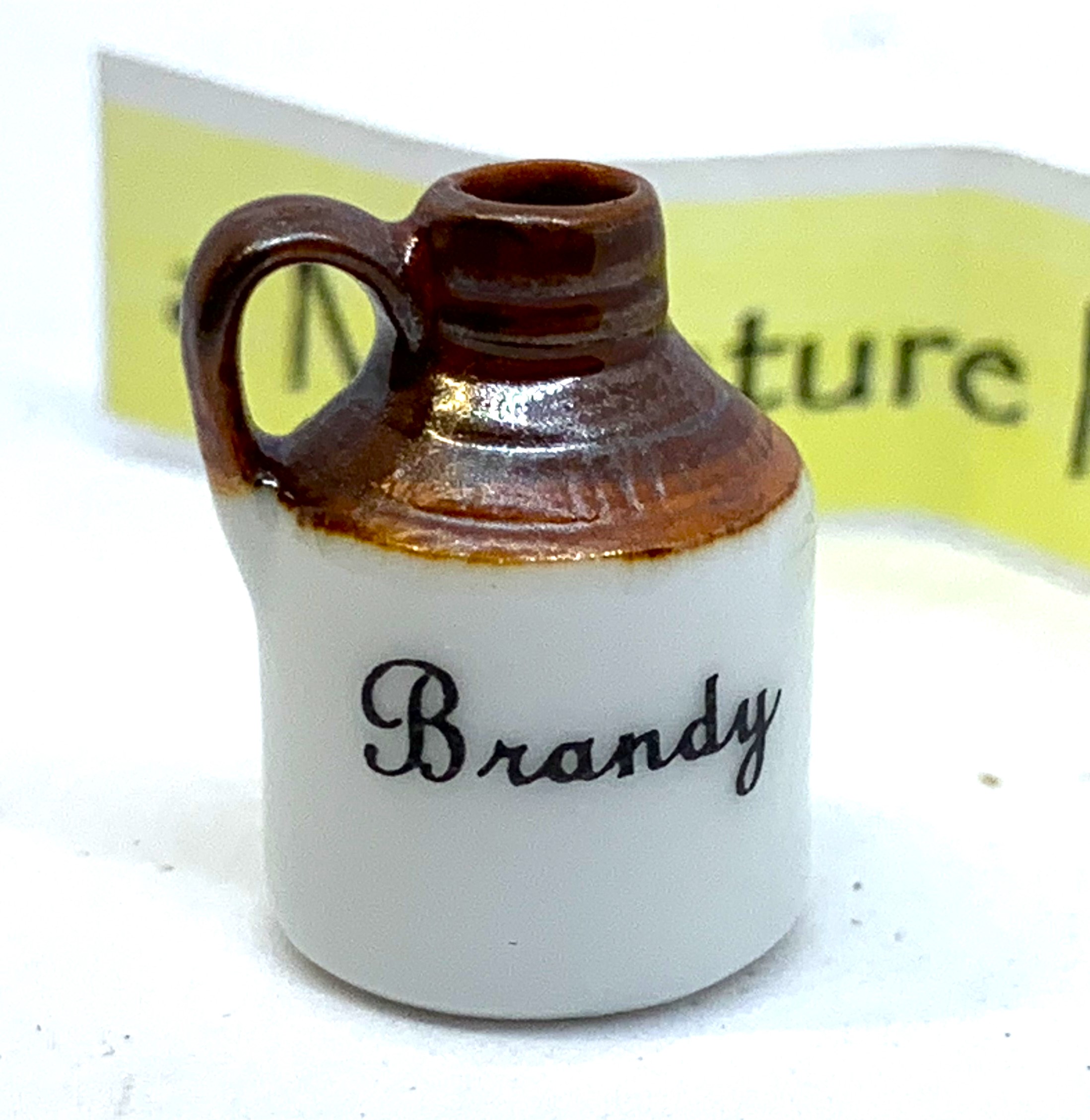 Semi Glazed Brandy Flagon