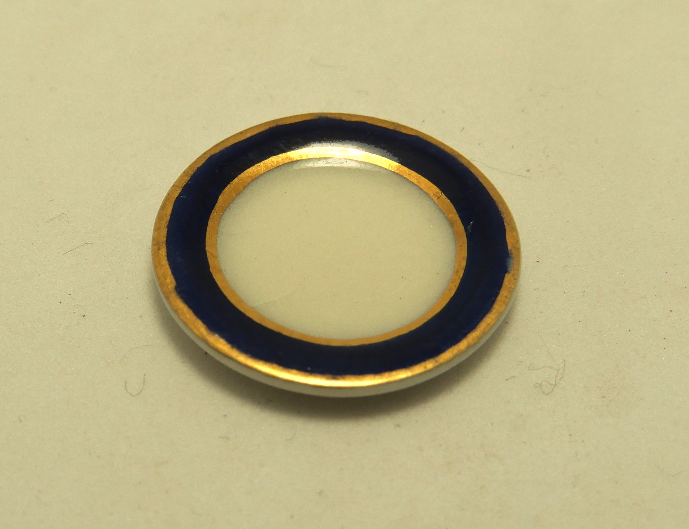 Dinner Plate Blue Gold