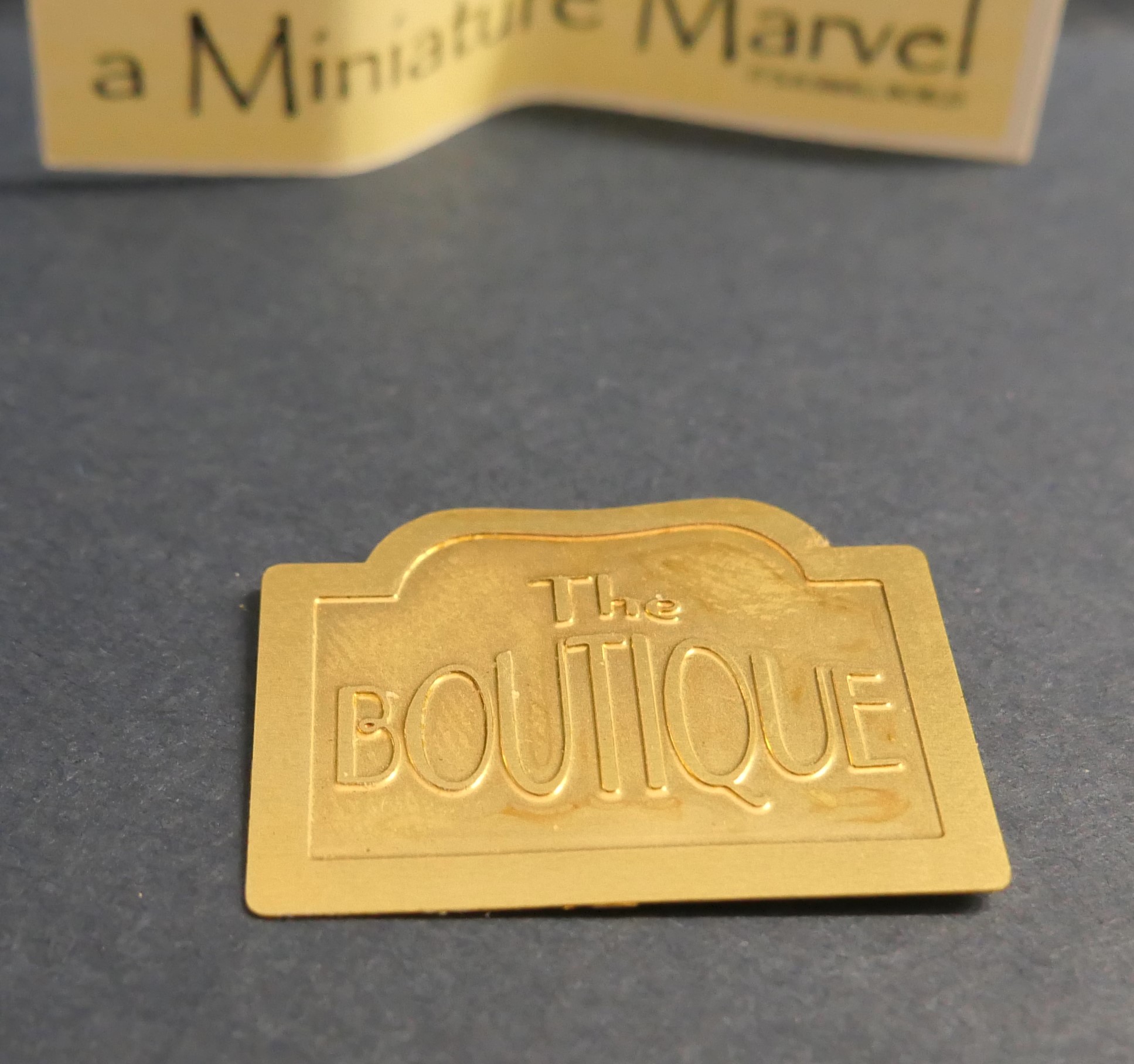 Brass house / shop Sign "The Boutique"