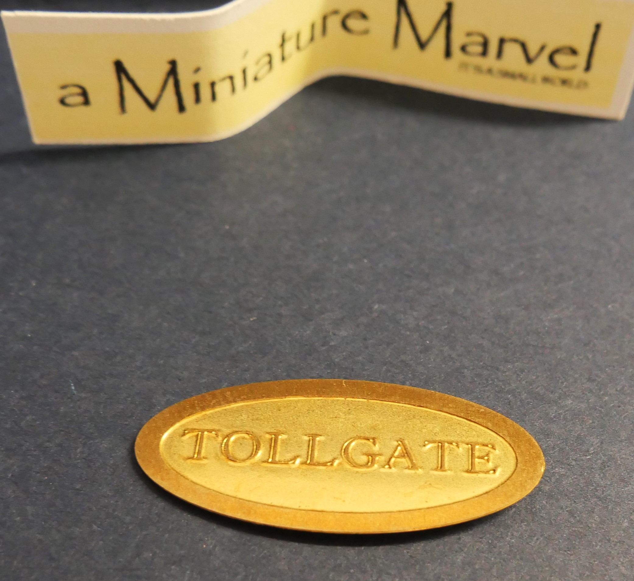 Brass house / shop Sign "Tollgate"