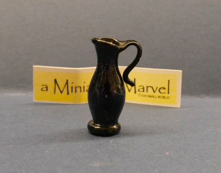 Black glass  jug