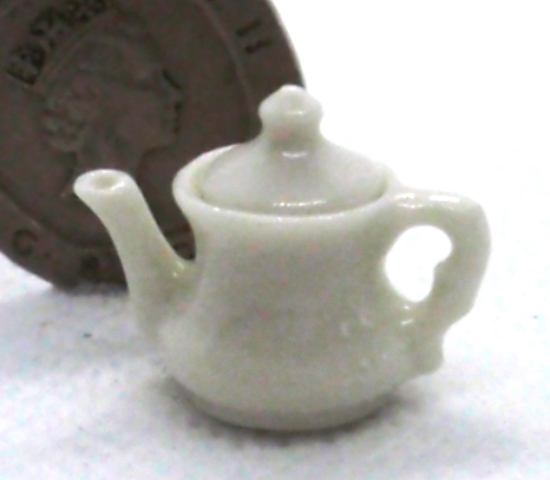 White China Fancy Teapot F