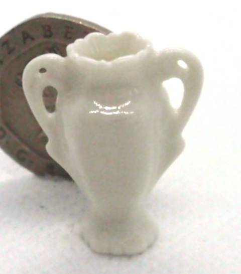 1/12th Scale White China Vase E
