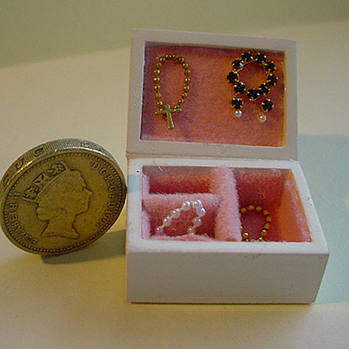 Jewelry Box with Pieces Of Jewelry